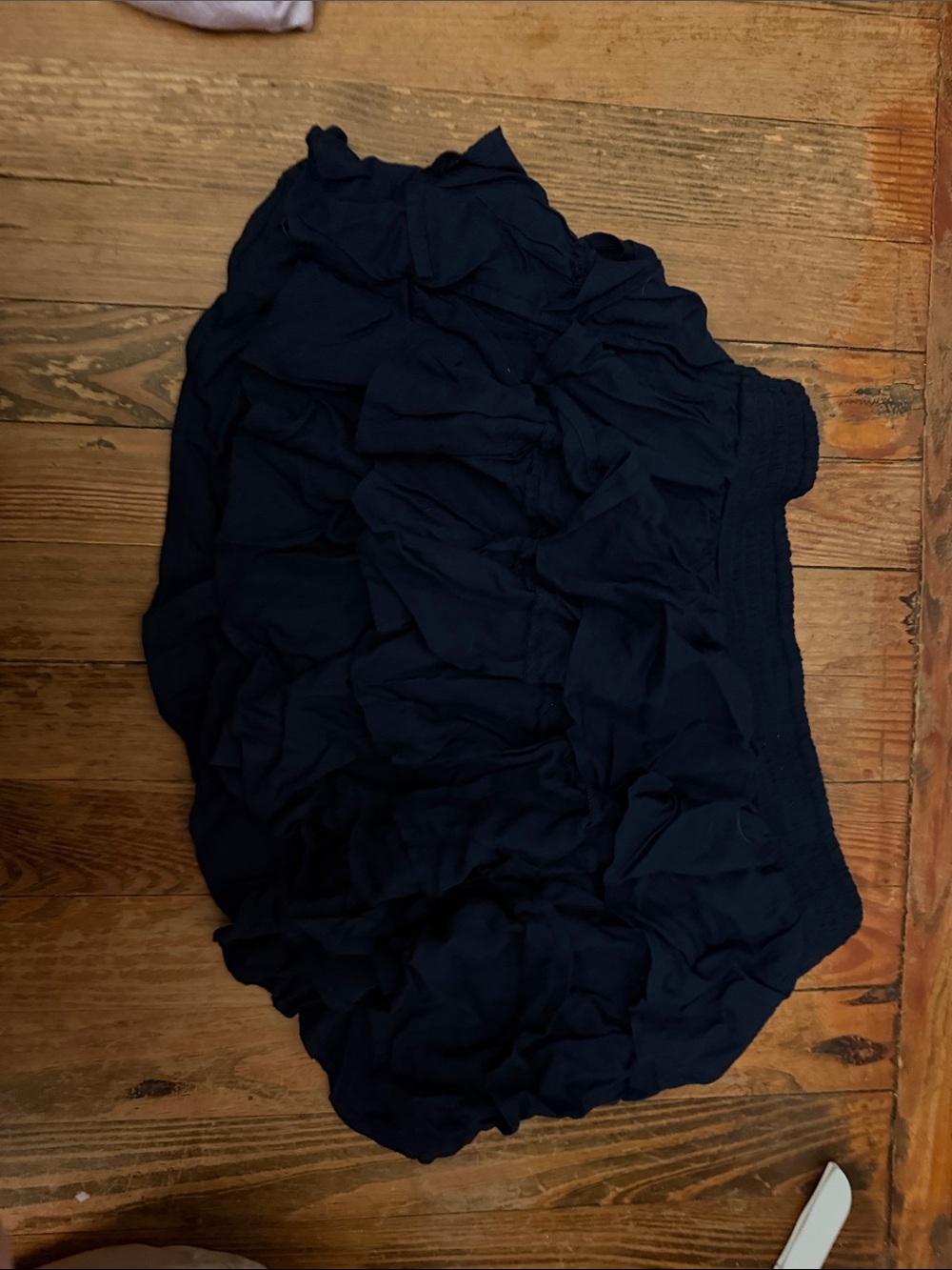 Hollister Dark Blue Ruffle Mini Skirt